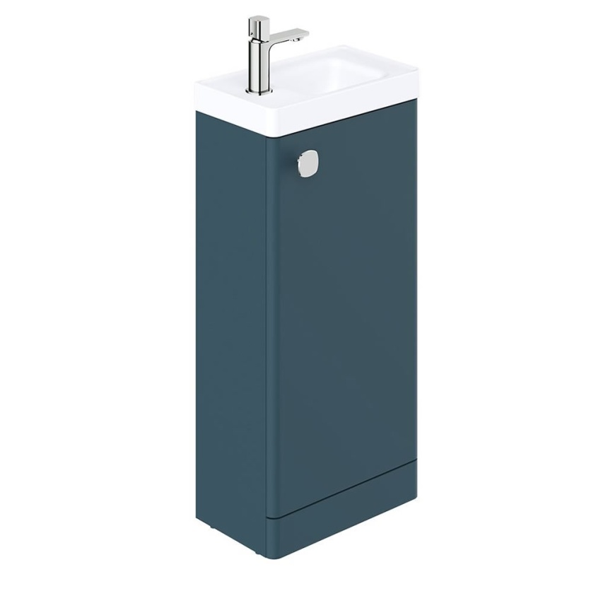 Vado Cameo 400mm Atlantic Blue Floor Mounted Cloakroom Vanity Unit & Basin